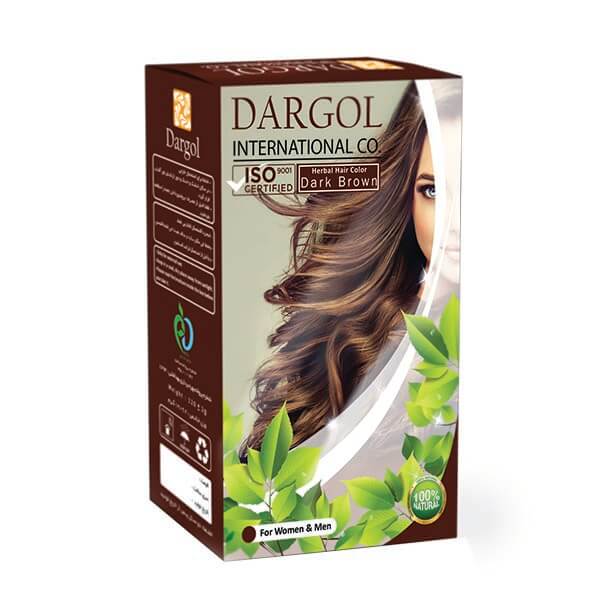 پودر رنگ مو گیاهی قهوه ای تیره دارگل