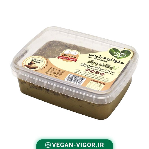 حلوا ارده رژیمی بادام درختی وگان ویگر
